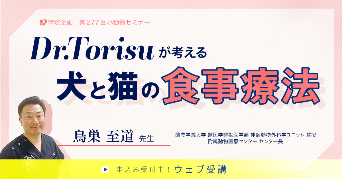 No.277　Dr.Torisuが考える犬と猫の食事療法