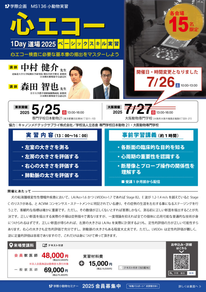 心エコー1Day道場 2025 ベーシックスキル実習